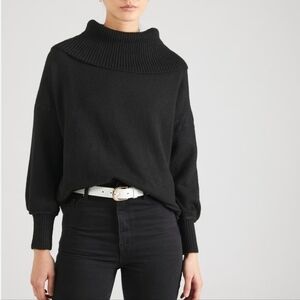 Express Design Studio cowls neck angora blend sweater